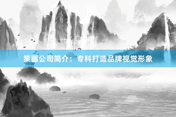 策画公司简介：专科打造品牌视觉形象